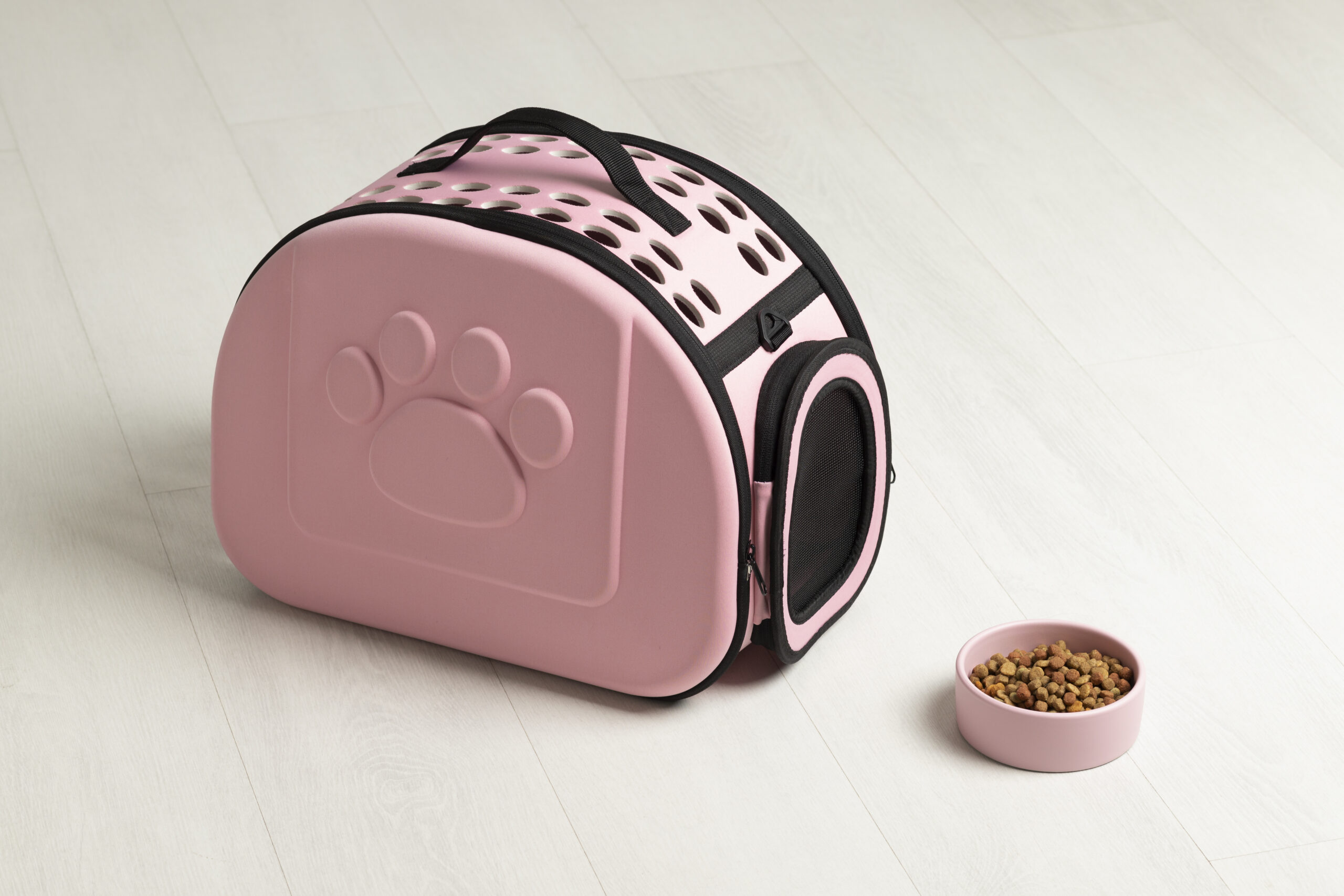 godbidstaske til hund pink